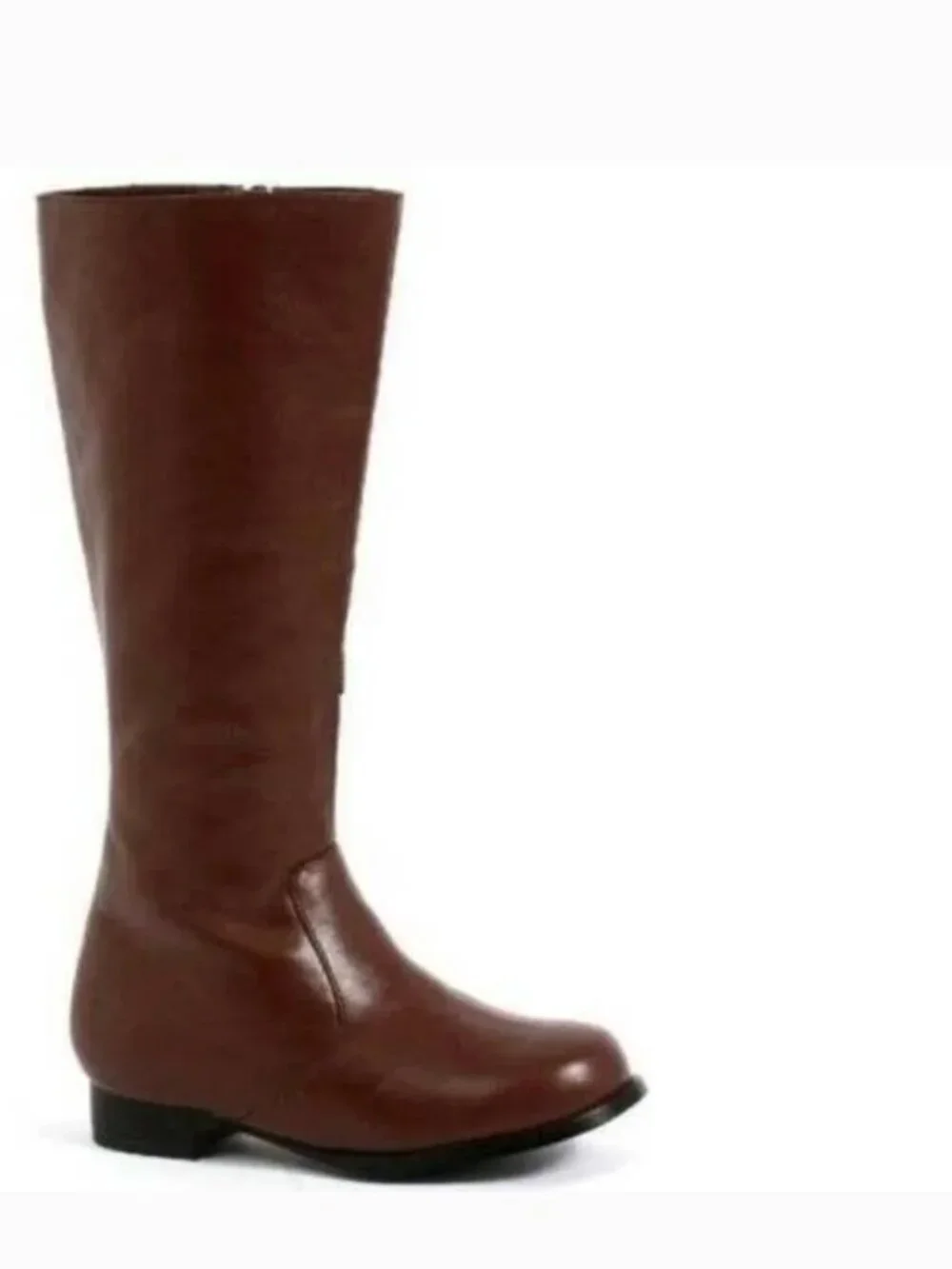 Cowboy Boots Large Brown Knee High Zip Halloween Pretend Play Dress Up Kids